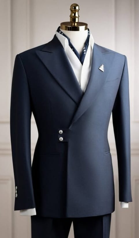 Classic Man 3piece white suit 100% cotton fabric suit